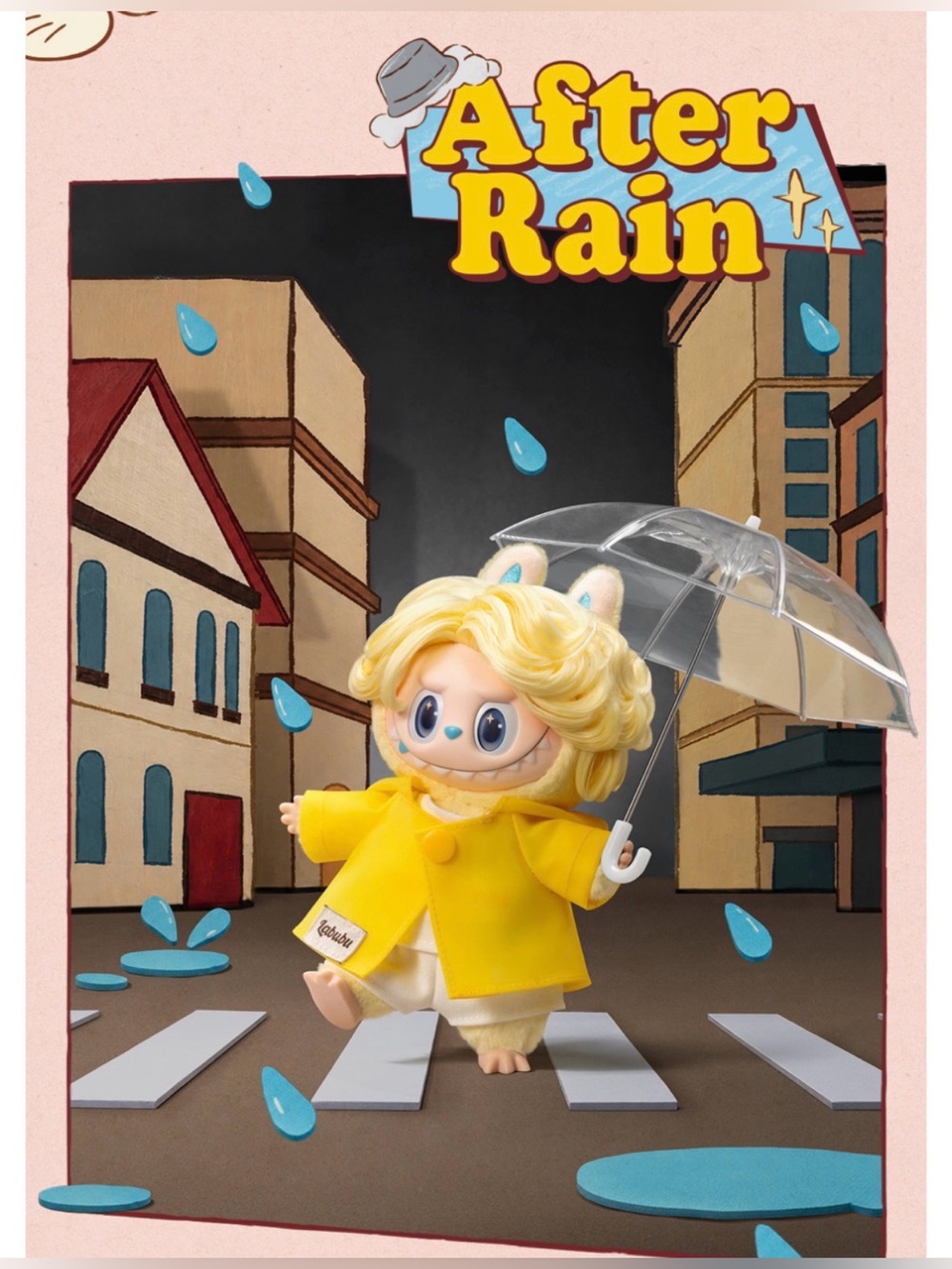 POP MART The Monsters Hair Salon Series Plush Pendant - confirmed After Rain